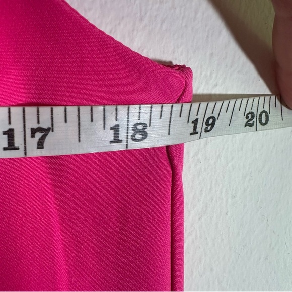 NWT Tuckernuck x Sail To Sable Cowl Neck Button Back Shift Dress Navy Hot Pink - Picture 12 of 13
